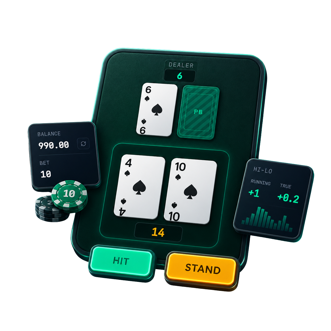 Blackjack game preview